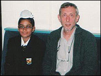 Michael at the Roald Dahl Day